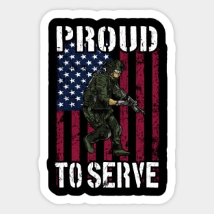 Proud to serve Sticker